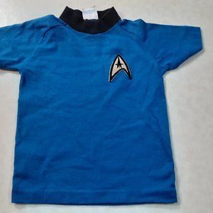 Vintage Star Trek Blue Childrens Jersey Short Sleave